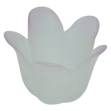  High Clear and Frosty Glass Candle Holder ( High Clear and Frosty Glass Candle Holder)