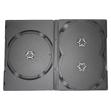  Black 14mm DVD Case for 3CD (Черный 14mm DVD Case для 3CD)