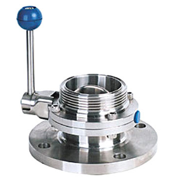  Sanitary Flange Butterfly Valve (Санитарно фланец Butterfly Valve)