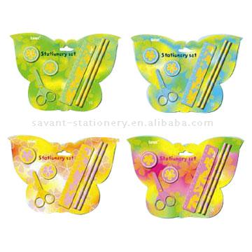  Stationery Sets (Butterfly Shaped) (Канцелярские наборы (бабочка формы))