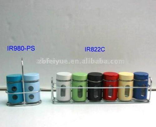  Spice Jars with Metal Coating (Miniaturspirituosen mit Metallbeschichtung)