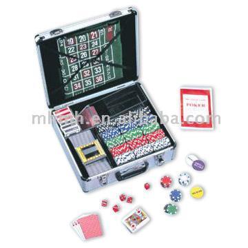  Casino Style Poker Set in Aluminum Case ( Casino Style Poker Set in Aluminum Case)