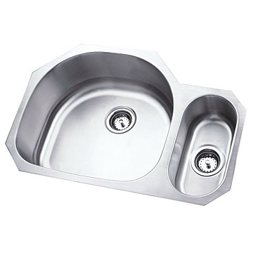  Stainless Steel Sink (Double-Bowls) (Нержавеющая сталь Раковина (Double-чаши))