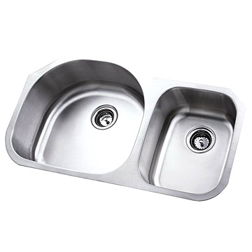  Stainless Steel Sink (Double-Bowls) (Нержавеющая сталь Раковина (Double-чаши))