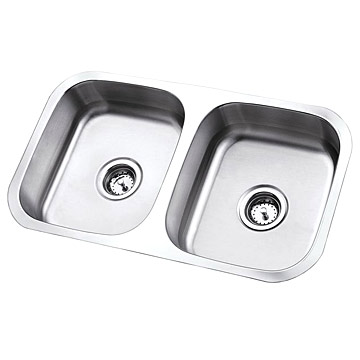  Stainless Steel Sink (Double-Bowls) (Нержавеющая сталь Раковина (Double-чаши))