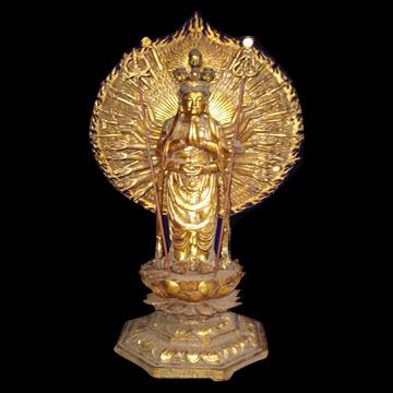  Woodcarving Thousand-Hand Kwan-Yin (Ming Dynasty) (Holzschnitzereien Thousand-Hand-Kwan Yin (Ming-Dynastie))