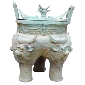  Bronze Ancient Cooking Vessel (War Period)