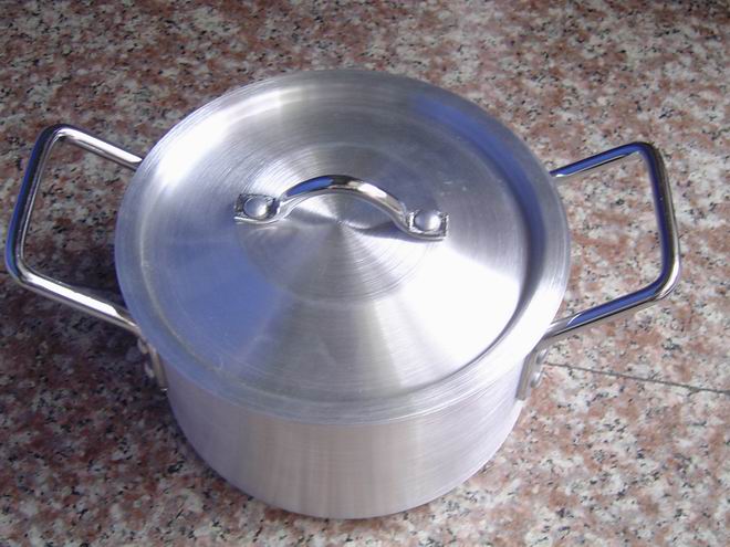  Sand-Polished Aluminum Pot (Песчано-полированного алюминия Pot)