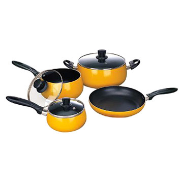  7pc Belly Shaped Cookware Set (7pc живота Shaped посуда Установить)