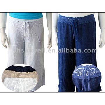  Low Price Ladies` Linen Pants ( Low Price Ladies` Linen Pants)