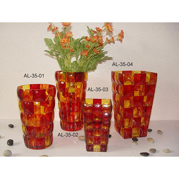  Hand Stained Glass Vases (Рука Витражи ваз)