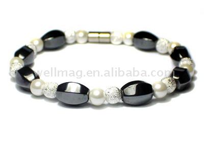  Magnetic Hematite New Shape Beaded Bracelet ( Magnetic Hematite New Shape Beaded Bracelet)