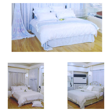  Bed Sheet, Blanket, Cushion (Lit drap, couverture, coussin)