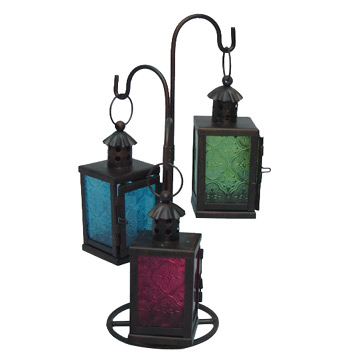  Iron Stand with Three Lanterns ( Iron Stand with Three Lanterns)