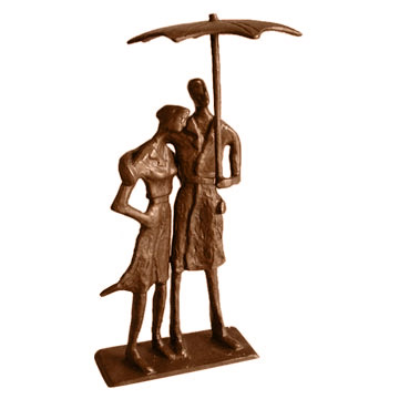  Copper Figurine (Under the Umbrella) (Cuivre Figurine (Sous le parapluie))