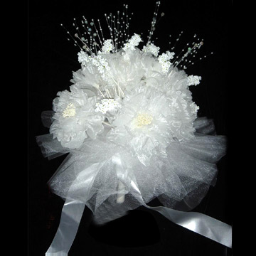 Kunstseidene Wedding Bouquet mit Ribbon (Kunstseidene Wedding Bouquet mit Ribbon)