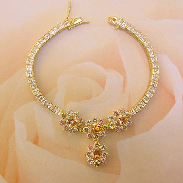 Floral Cz Drop Armband (Floral Cz Drop Armband)