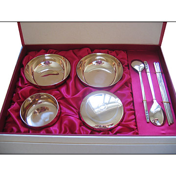  Brass Tableware, There Are Bowl, Spoon, Chopstick, Dinnerware ( Brass Tableware, There Are Bowl, Spoon, Chopstick, Dinnerware)