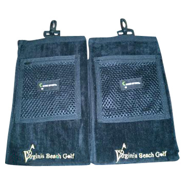 Golf Handtuch mit Mesh Bag (Golf Handtuch mit Mesh Bag)