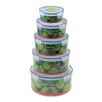  5pc Airtight Container Set (Round) ( 5pc Airtight Container Set (Round))