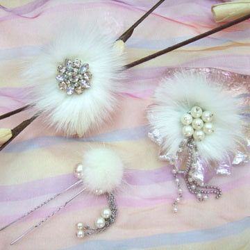  Ponytail & Hair Stick & Brooch / Hair Clip ( Ponytail & Hair Stick & Brooch / Hair Clip)