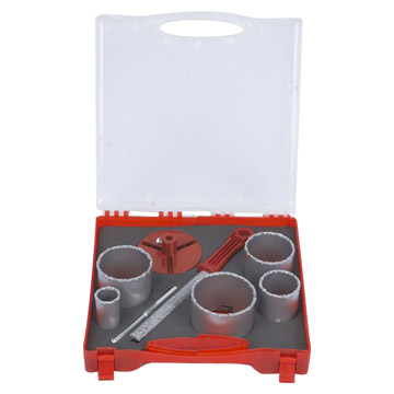  8pc Carbide Coated Hole Saw Set (8PC carbure revêtu Hole Saw Set)