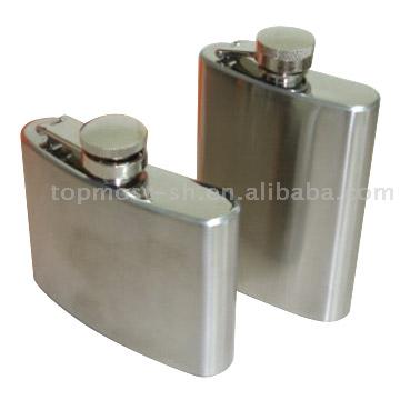  Stainless Steel Hip Flask (Edelstahl Flachmann)