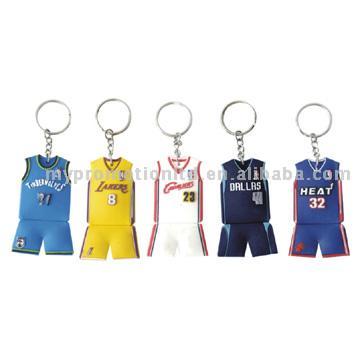  PVC Basketball Uniform Key Chain ( PVC Basketball Uniform Key Chain)