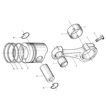  Connecting Rod & Piston (Шатун & поршневые)