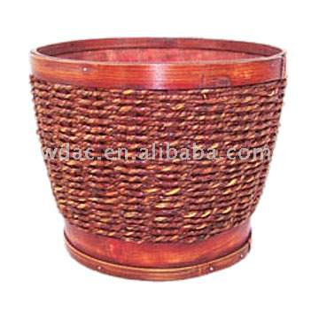  Split Wooden Pot (Сплит деревянные Pot)