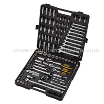  129pc 1/4" DR., 3/8" DR. and 1/2" DR. Tool Kit Set (129pc 1 / 4 "DR., 3 / 8" DR. et 1 / 2 "DR. Tool Kit Set)