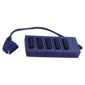  SCART 21P Plug-5 x SCART Jack ( SCART 21P Plug-5 x SCART Jack)