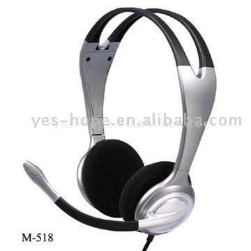  Lightweight Computer Headset (Headphone with Microphone) (Легкий компьютерной гарнитуры (наушники с микрофоном))