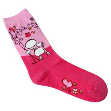  Girls` Fashion Cartoon Socks (Девочек моды Cartoon носки)