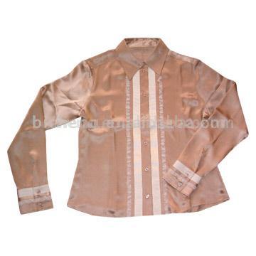  Ladies` Silk Woven Shirt (Женский шелковый Woven Shirt)