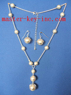  New Design Earring Necklace Pearl Set(Hottest) ( New Design Earring Necklace Pearl Set(Hottest))