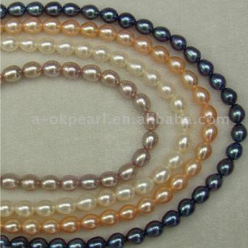 Rice Shape Pearl Strands und Ketten (Rice Shape Pearl Strands und Ketten)