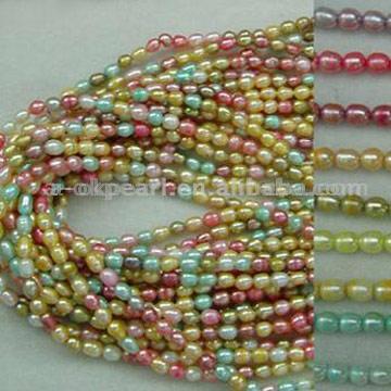  Multicolor Rice Pearl Strands & Necklaces (Многоцветный Райс Pearl & пряди Ожерелье)