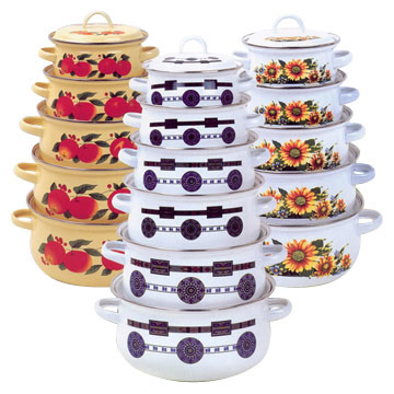  Enamel Casserole Set ( Enamel Casserole Set)