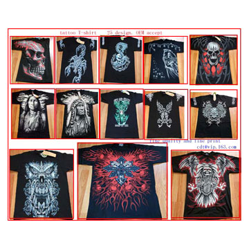 Product Name: Tattoo Pattern T-Shirts Model Number: TS