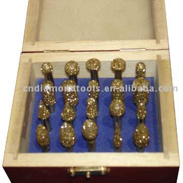  Electroplated Diamond Mounted Points (20pcs/set) (Électrolytiques Diamond Points Gendarmerie (20pcs/set))