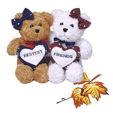  2-Color Plush Bears (2-Color ours en peluche)