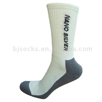  Nano-Silver Socks with Foot Support and Half Cushion (Nano-Silver Chaussettes Avec Pied et Half Coussin)