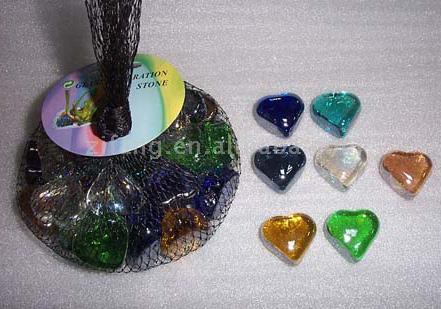  Heart Shape Glass Bead (Des perles de verre en forme de coeur)