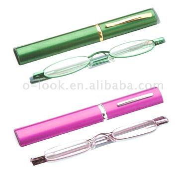  Slimline Reading Glasses with Aluminum Case (Reading Slimline Verres avec boîtier aluminium)