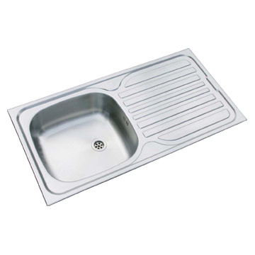  One-Piece Pressed Sink (One-Piece Pressé Lavabo)