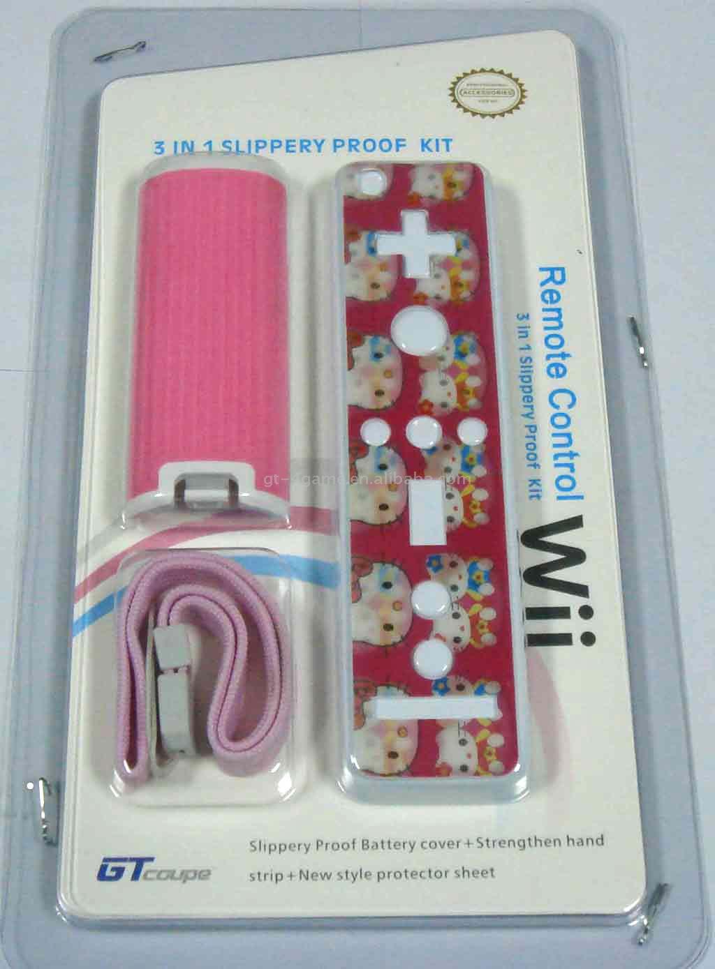 Wii Remote Control 3 in 1 Slippery Proof Kit (Wii Remote Control 3 in 1 Slippery Proof Kit)