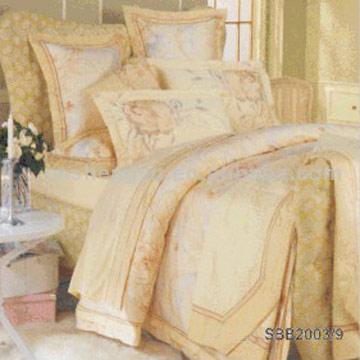  9pc 100% Cotton Embroidered and Printed Bedding Set (9pc 100% Хлопок вышивкой и печатная Комплекты постельных принадлежностей)