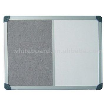  Aluminum Frame Dual Boards (Felt & Dry-Wipe Board)