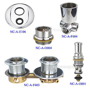  Faucet Body, Shower Parts, Deviator, Built-In Mixer Body